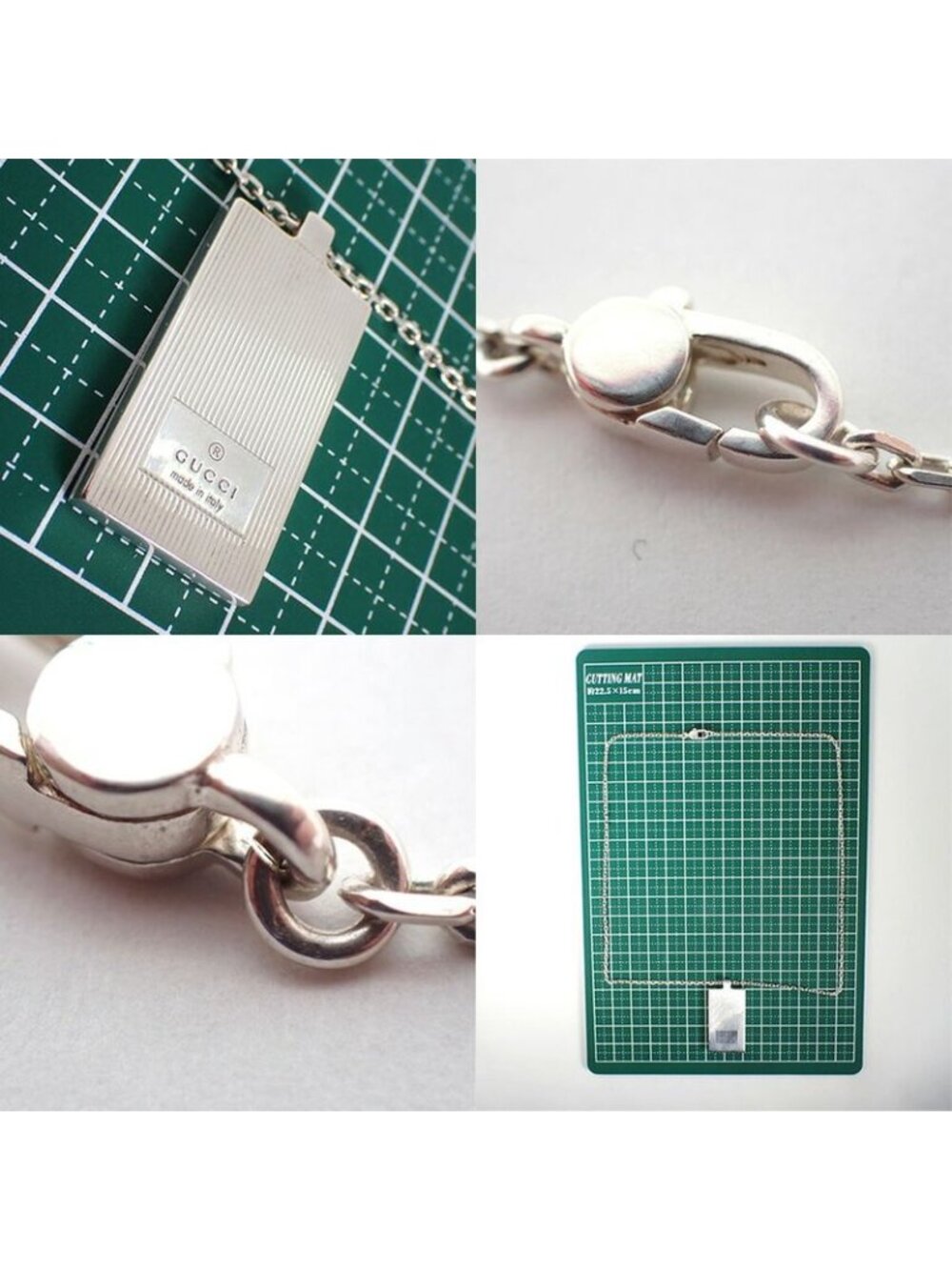 Gucci 925 Logo Plate Necklace - Picture 10 of 10